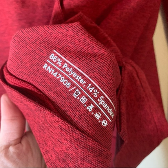 Outdoor voices Mens red cloud knit hoodie in burnt sumac L - Picture 8 of 10